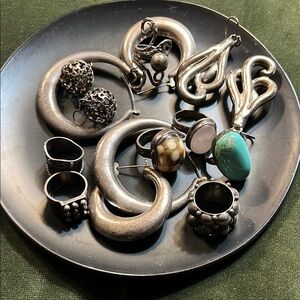 COPY - Bundle of Sterling Silver Jewelry, Earrings & RINGS